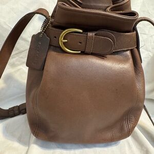 Vintage 1996 Coach SoHo Brown Leather Belted Crossbody